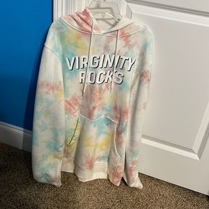 Virginity Rocks Tie Dye Hoodie
